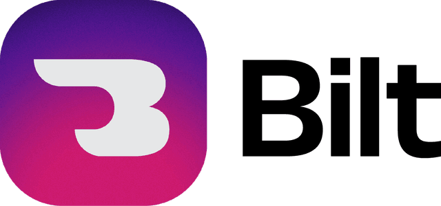 Bilt logo with black text