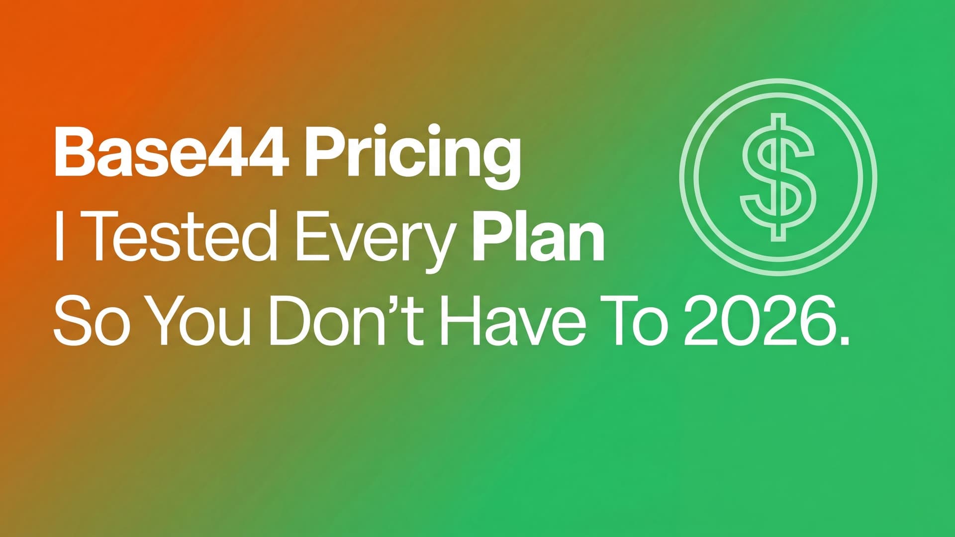 Base44 Pricing: I Tested Every Plan So You Don't Have To (2026)