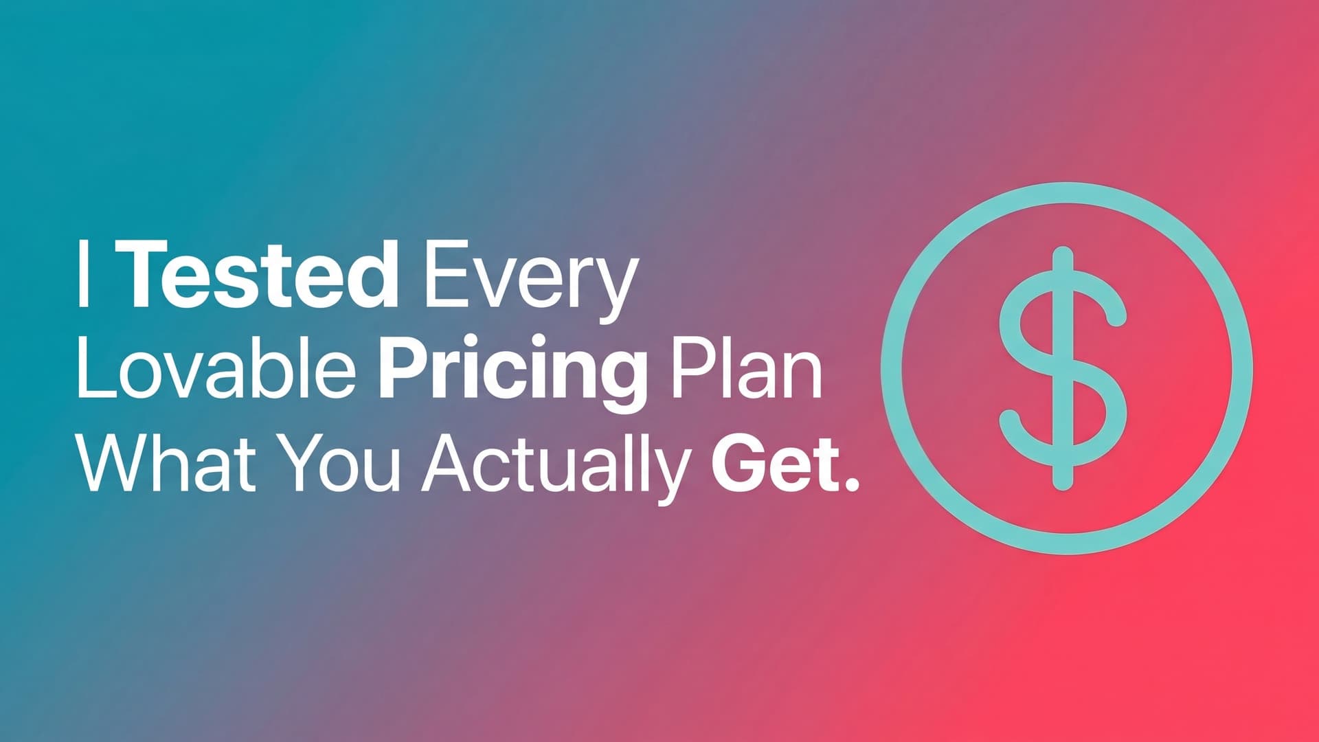 Lovable pricing explained: what you actually get on every plan
