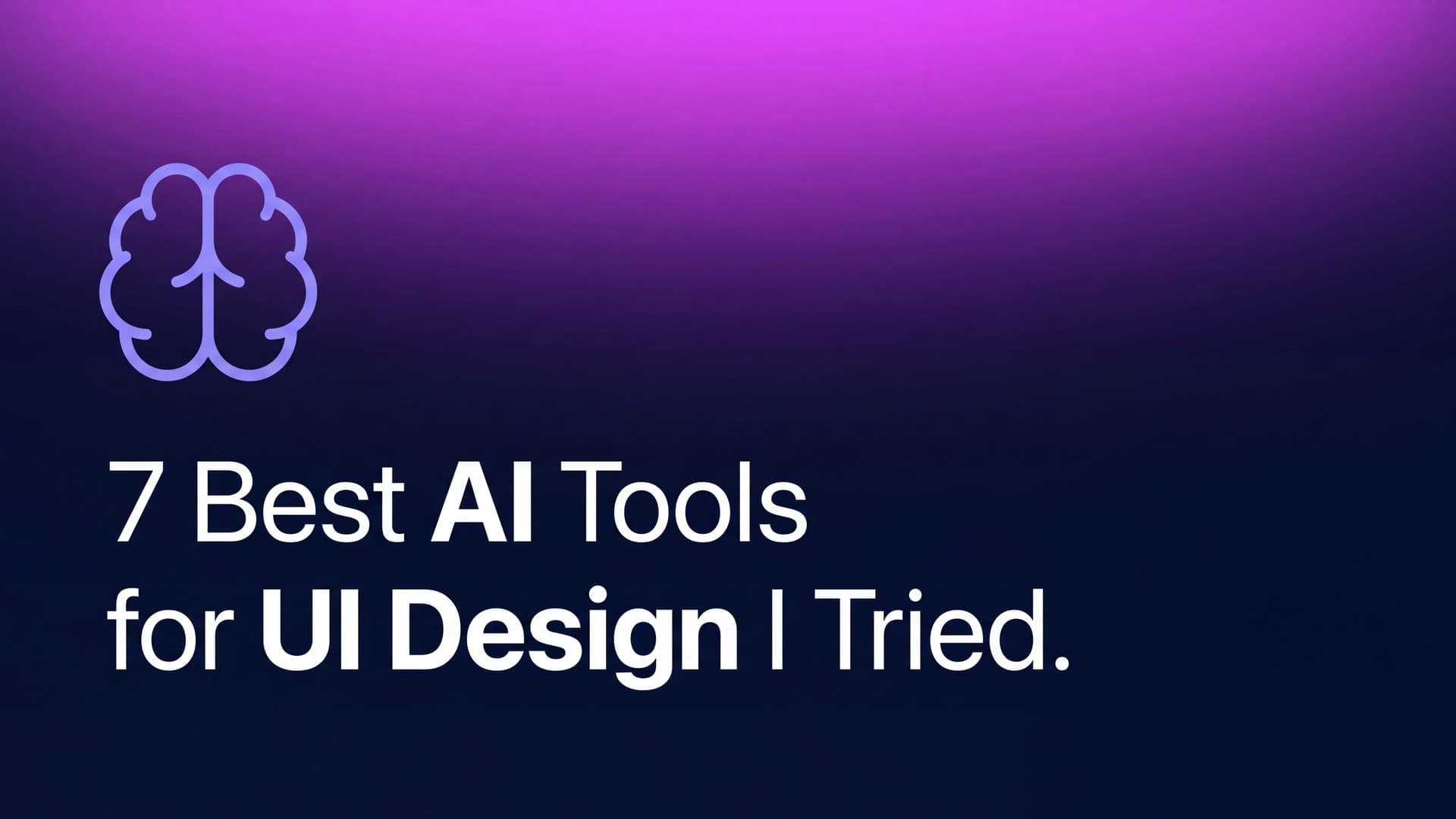 7 Best AI Tools for UI Design